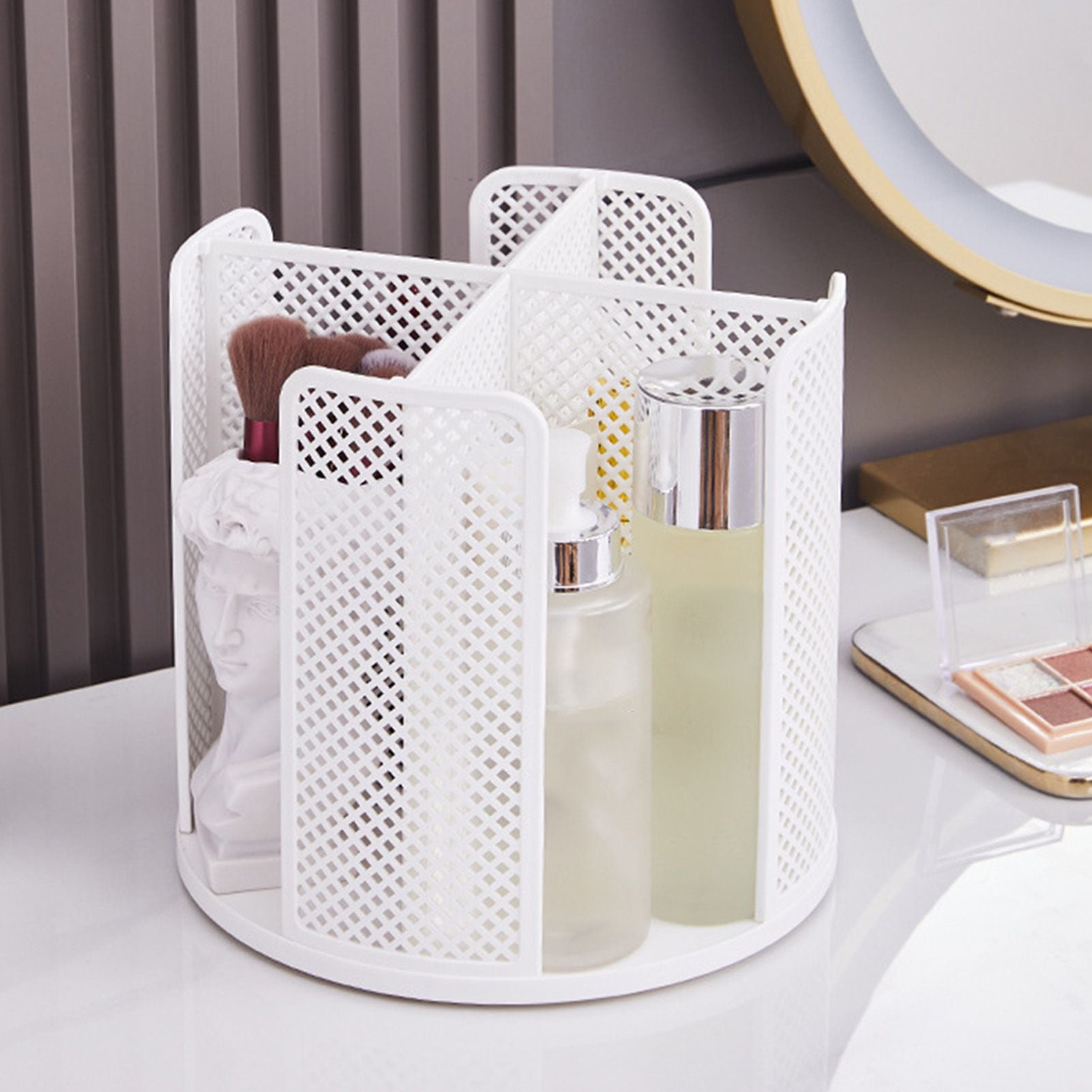 Disposable Cup Storage Organizer 4 Compartment 360 Degree Rotating Coffee Cup Dispenser for Coffee Shops V1294-YM0512-3117220267111