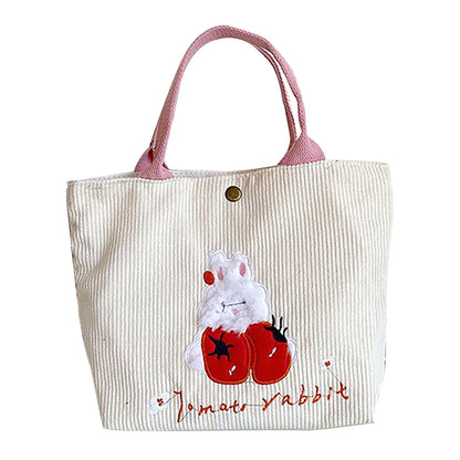 Cute Handbag Snap Button Closure Thickened Cute Pattern Fashionable Small Tote Bag for Shopping Commuting V1294-YM0512-3117220267211
