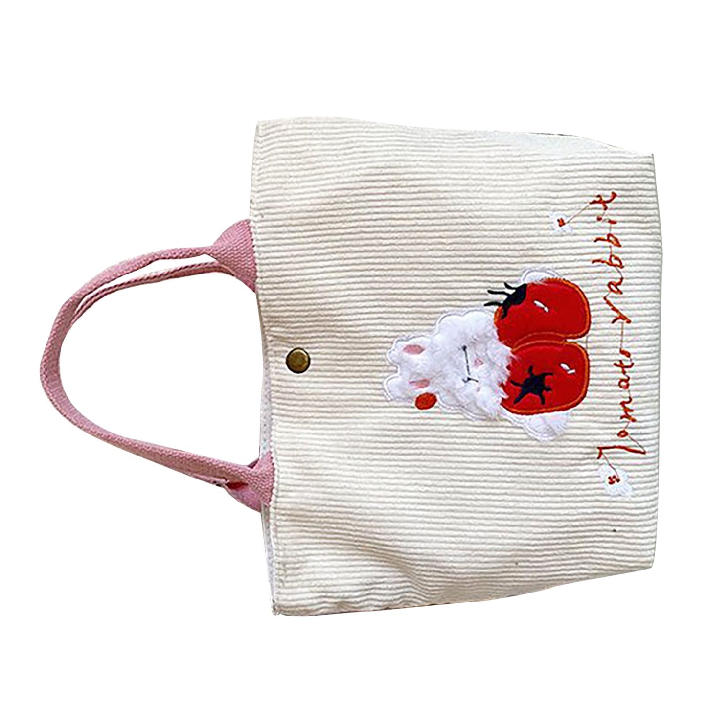 Cute Handbag Snap Button Closure Thickened Cute Pattern Fashionable Small Tote Bag for Shopping Commuting V1294-YM0512-3117220267211
