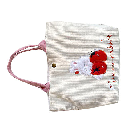 Cute Handbag Snap Button Closure Thickened Cute Pattern Fashionable Small Tote Bag for Shopping Commuting V1294-YM0512-3117220267211