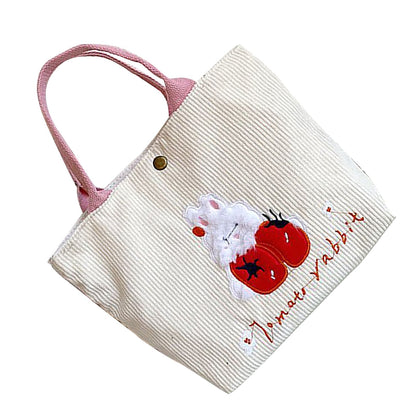 Cute Handbag Snap Button Closure Thickened Cute Pattern Fashionable Small Tote Bag for Shopping Commuting V1294-YM0512-3117220267211