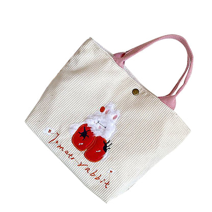 Cute Handbag Snap Button Closure Thickened Cute Pattern Fashionable Small Tote Bag for Shopping Commuting V1294-YM0512-3117220267211