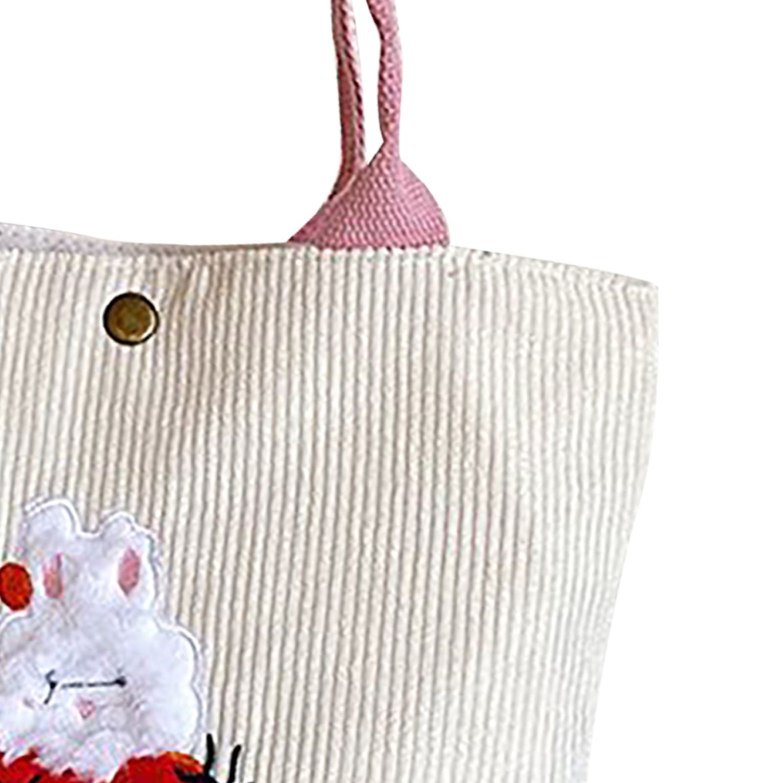 Cute Handbag Snap Button Closure Thickened Cute Pattern Fashionable Small Tote Bag for Shopping Commuting V1294-YM0512-3117220267211