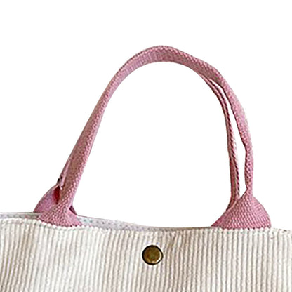 Cute Handbag Snap Button Closure Thickened Cute Pattern Fashionable Small Tote Bag for Shopping Commuting V1294-YM0512-3117220267211
