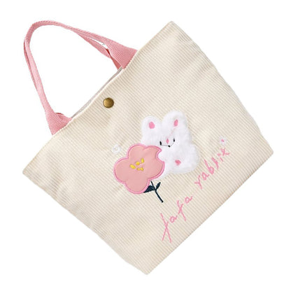 Cute Handbag Snap Button Closure Thickened Cute Pattern Fashionable Small Tote Bag for Shopping Commuting V1294-YM0512-3117220267214