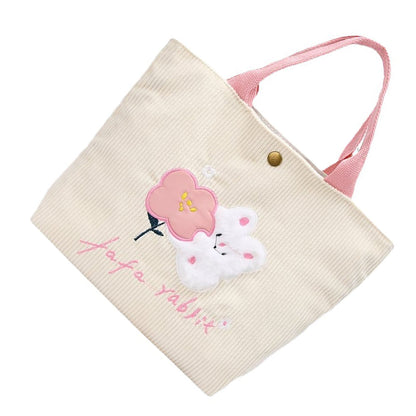Cute Handbag Snap Button Closure Thickened Cute Pattern Fashionable Small Tote Bag for Shopping Commuting V1294-YM0512-3117220267214