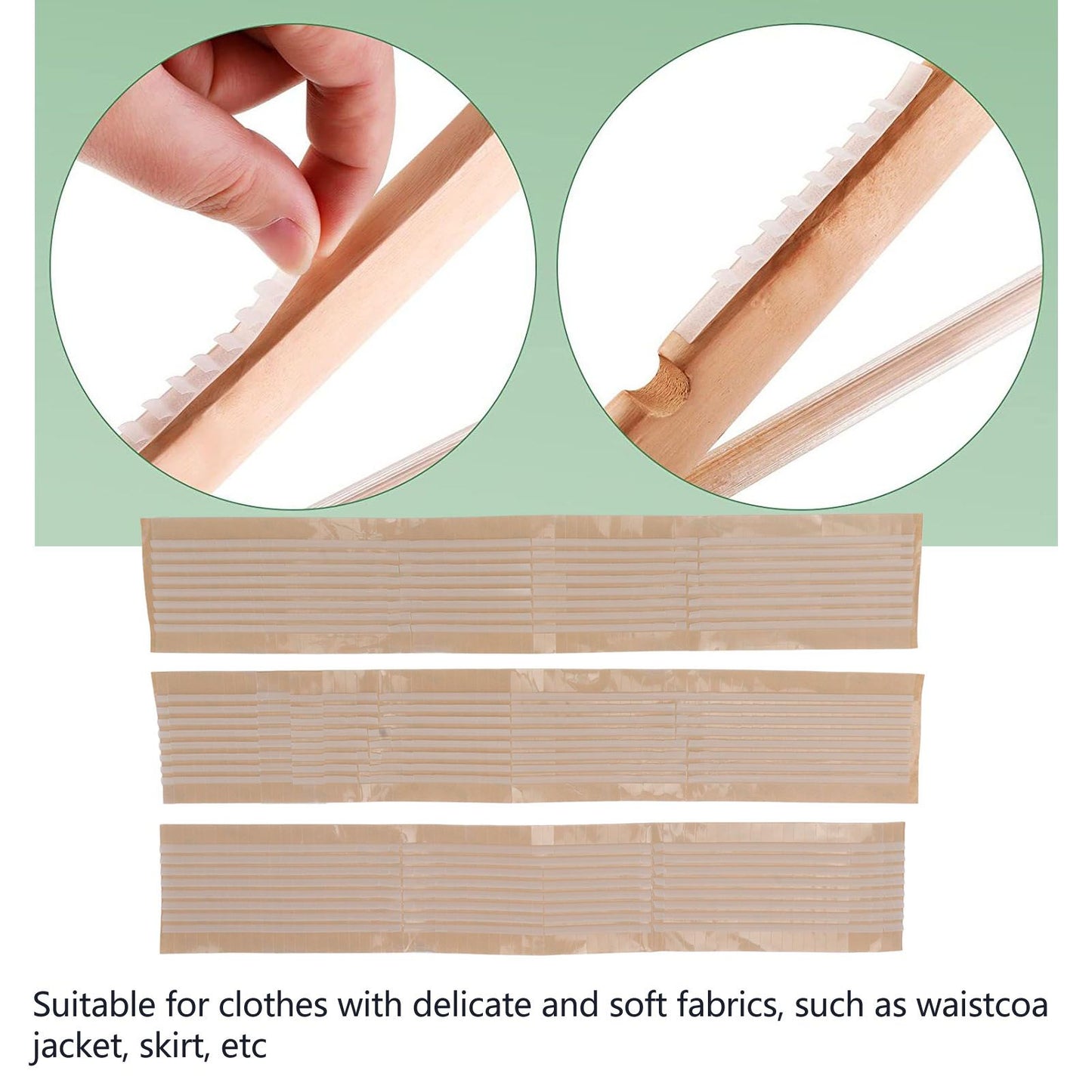 200PCS Non Slip Hanger Grip Gear Designed Self Adhesive Silicone Hanger Strip Pad for Home V1294-YM0512-3117220267411
