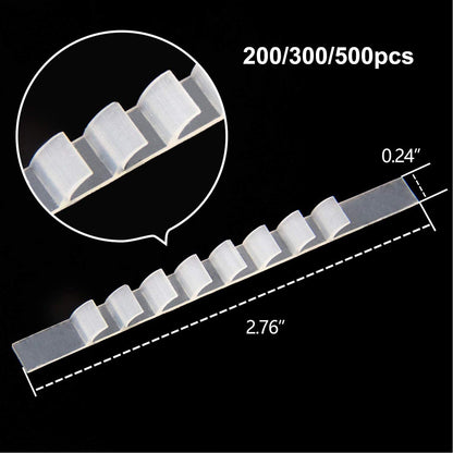 200PCS Non Slip Hanger Grip Gear Designed Self Adhesive Silicone Hanger Strip Pad for Home V1294-YM0512-3117220267411