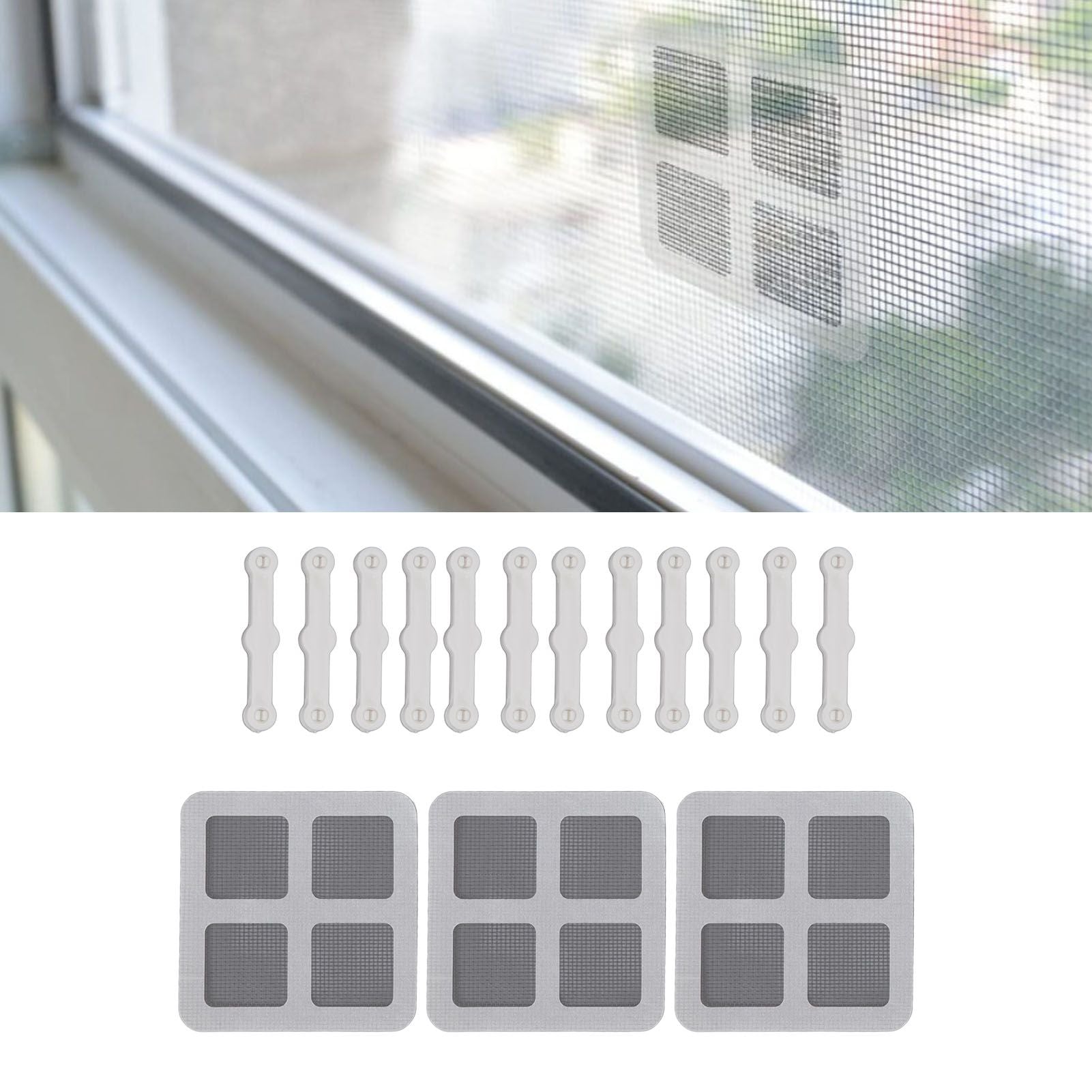 12Pcs Screen Window Clips Home Windows Mounting Buckle for Fly Screen Insect Protection V1294-YM0512-3117220268011