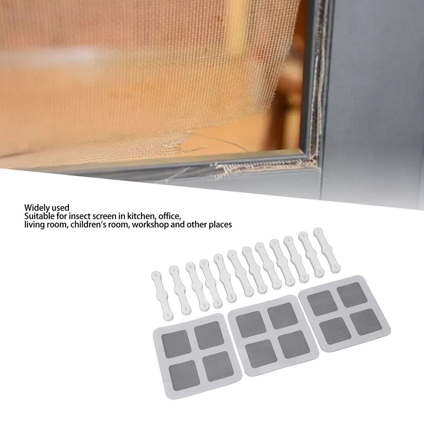12Pcs Screen Window Clips Home Windows Mounting Buckle for Fly Screen Insect Protection V1294-YM0512-3117220268011