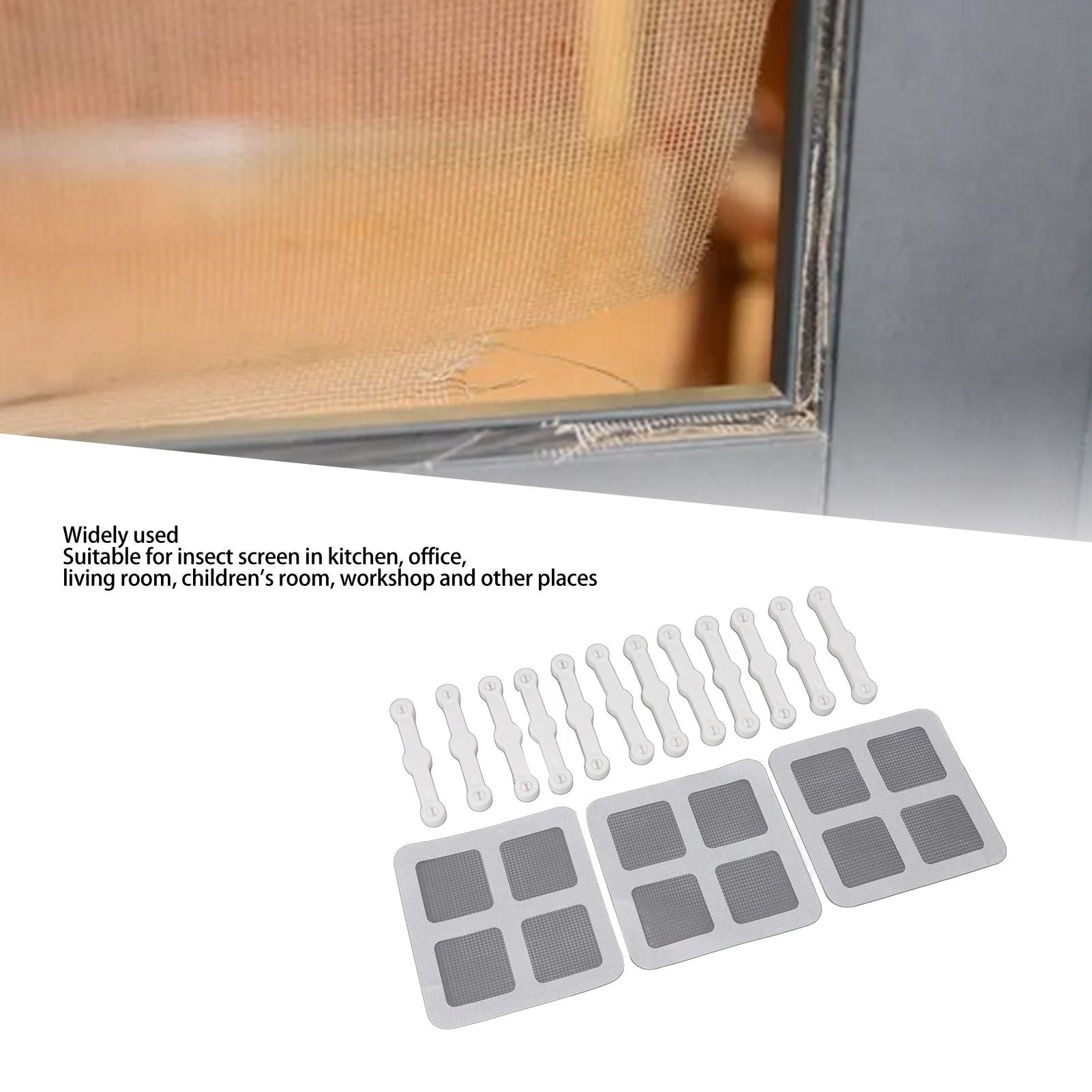 12Pcs Screen Window Clips Home Windows Mounting Buckle for Fly Screen Insect Protection V1294-YM0512-3117220268011