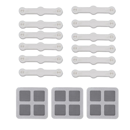 12Pcs Screen Window Clips Home Windows Mounting Buckle for Fly Screen Insect Protection V1294-YM0512-3117220268011