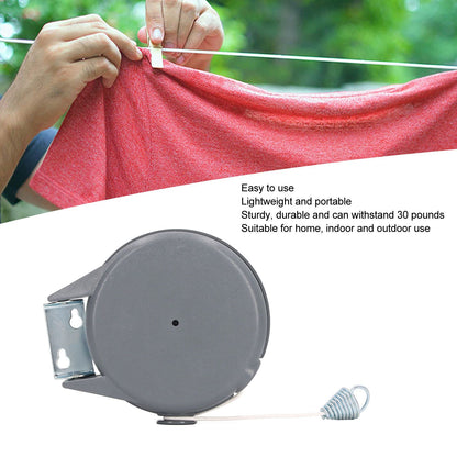 Retractable Clothesline Sturdy Durable Lightweight Clothes Drying Line for Home Indoor Outdoor V1294-YM0512-3117220268311