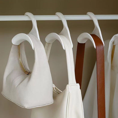 Purse Hanger Bag Arc Door Closet Hanger Hook for Satchel Coat Haversack Belt Storage White V1294-YM0512-3117220268411