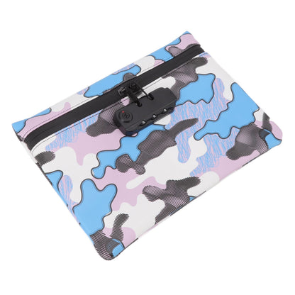 Smell Proof Bag Storage Carrying Bag PU Leather with Combination Lock for Home Outdoor V1294-YM0512-3117220269911