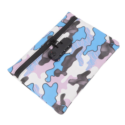Smell Proof Bag Storage Carrying Bag PU Leather with Combination Lock for Home Outdoor V1294-YM0512-3117220269911
