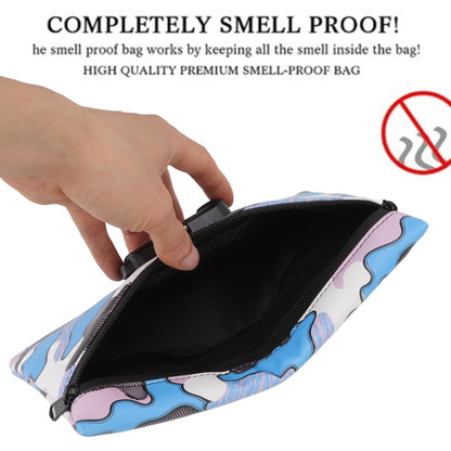 Smell Proof Bag Storage Carrying Bag PU Leather with Combination Lock for Home Outdoor V1294-YM0512-3117220269911