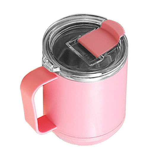 Coffee Mug 460ml 304 Stainless Steel Liner Leakproof Elegant Portable Mug for Outdoor Activities Pink V1294-YM0512-3117220271514