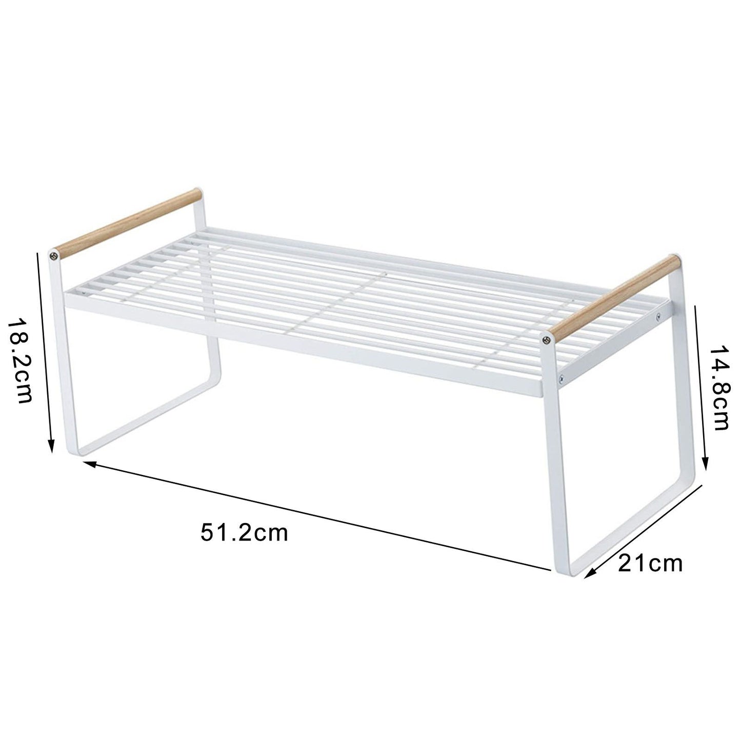 Cabinet Storage Shelf Rack Layered Storage Easy to Install Multifunction Counter Organizer Shelf for Seasoner V1294-YM0512-3117220273111