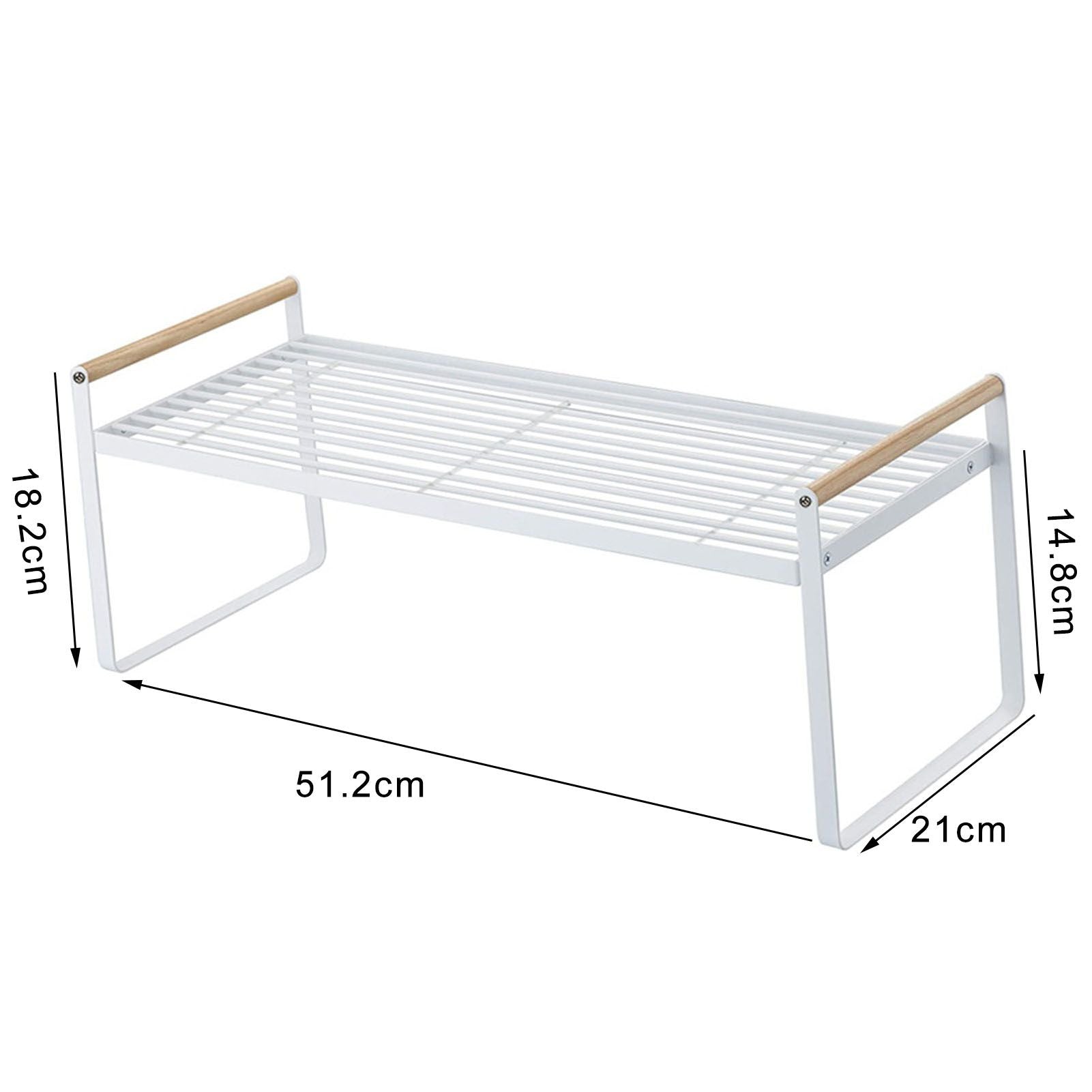 Cabinet Storage Shelf Rack Layered Storage Easy to Install Multifunction Counter Organizer Shelf for Seasoner V1294-YM0512-3117220273111