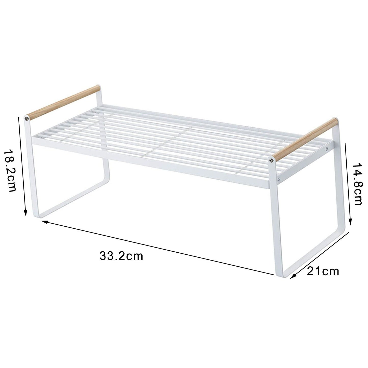 Cabinet Storage Shelf Rack Layered Storage Easy to Install Multifunction Counter Organizer Shelf for Seasoner V1294-YM0512-3117220273112