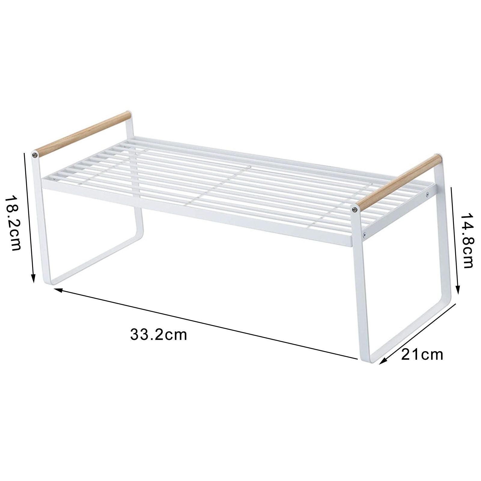Cabinet Storage Shelf Rack Layered Storage Easy to Install Multifunction Counter Organizer Shelf for Seasoner V1294-YM0512-3117220273112