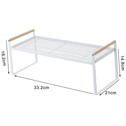 Cabinet Storage Shelf Rack Layered Storage Easy to Install Multifunction Counter Organizer Shelf for Seasoner V1294-YM0512-3117220273112