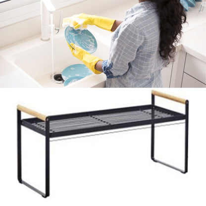Cabinet Storage Shelf Rack Layered Storage Easy to Install Multifunction Counter Organizer Shelf for Seasoner V1294-YM0512-3117220273113