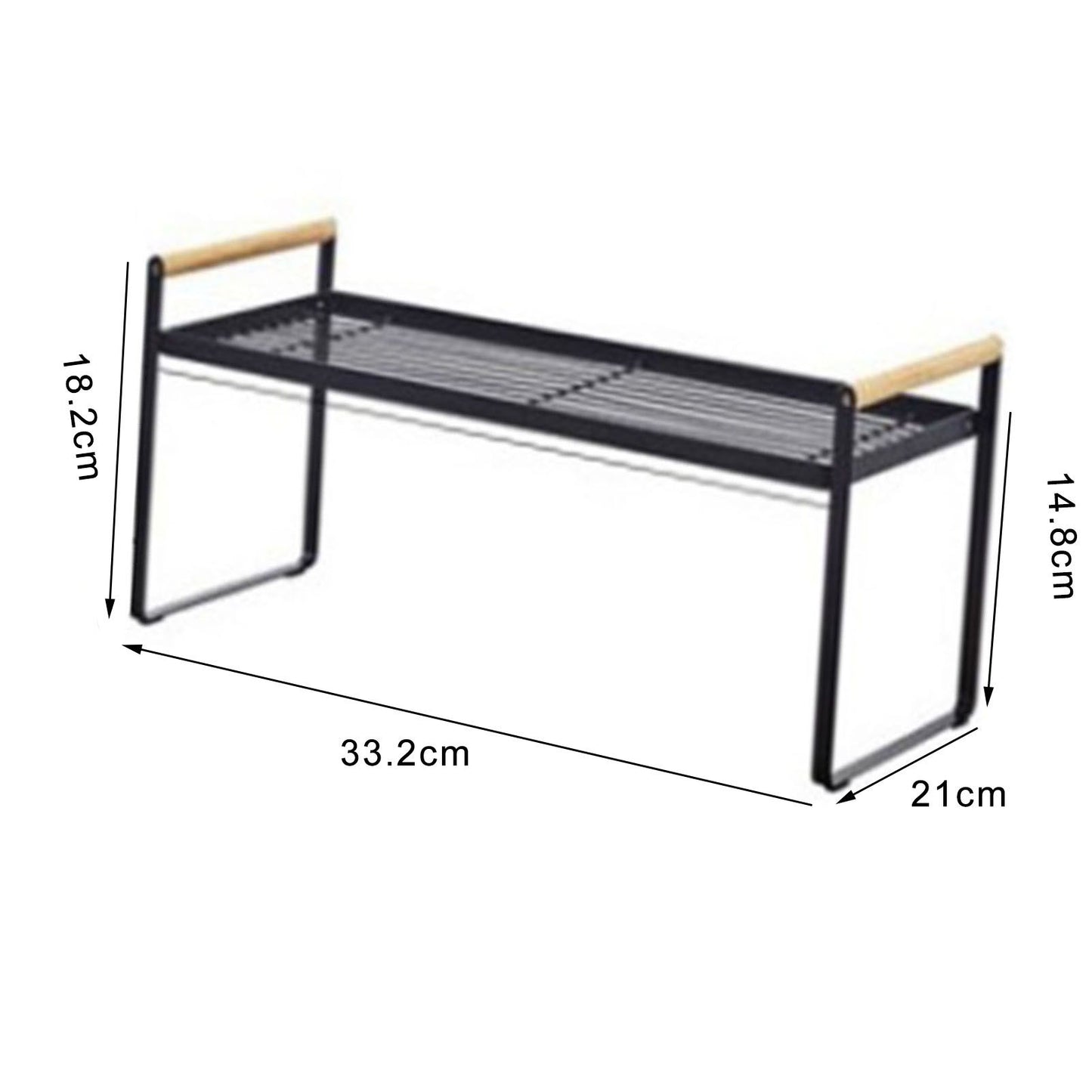 Cabinet Storage Shelf Rack Layered Storage Easy to Install Multifunction Counter Organizer Shelf for Seasoner V1294-YM0512-3117220273113