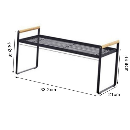 Cabinet Storage Shelf Rack Layered Storage Easy to Install Multifunction Counter Organizer Shelf for Seasoner V1294-YM0512-3117220273113