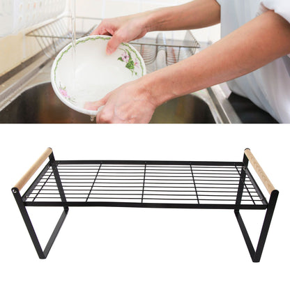 Cabinet Storage Shelf Rack Layered Storage Easy to Install Multifunction Counter Organizer Shelf for Seasoner V1294-YM0512-3117220273114