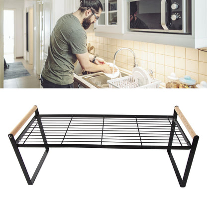 Cabinet Storage Shelf Rack Layered Storage Easy to Install Multifunction Counter Organizer Shelf for Seasoner V1294-YM0512-3117220273114