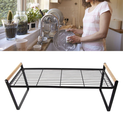 Cabinet Storage Shelf Rack Layered Storage Easy to Install Multifunction Counter Organizer Shelf for Seasoner V1294-YM0512-3117220273114