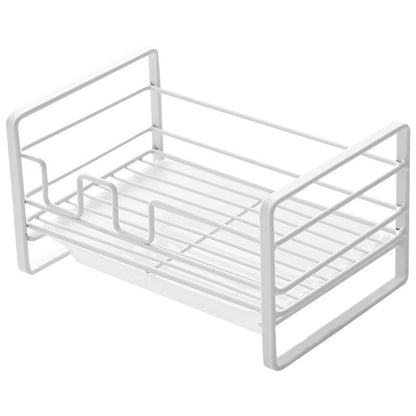 Sponge Storage Rack Matte White Compact Rust Prevention Sponge Drainer Rack Kitchen Drying Rack for Shower V1294-YM0512-3117220273211
