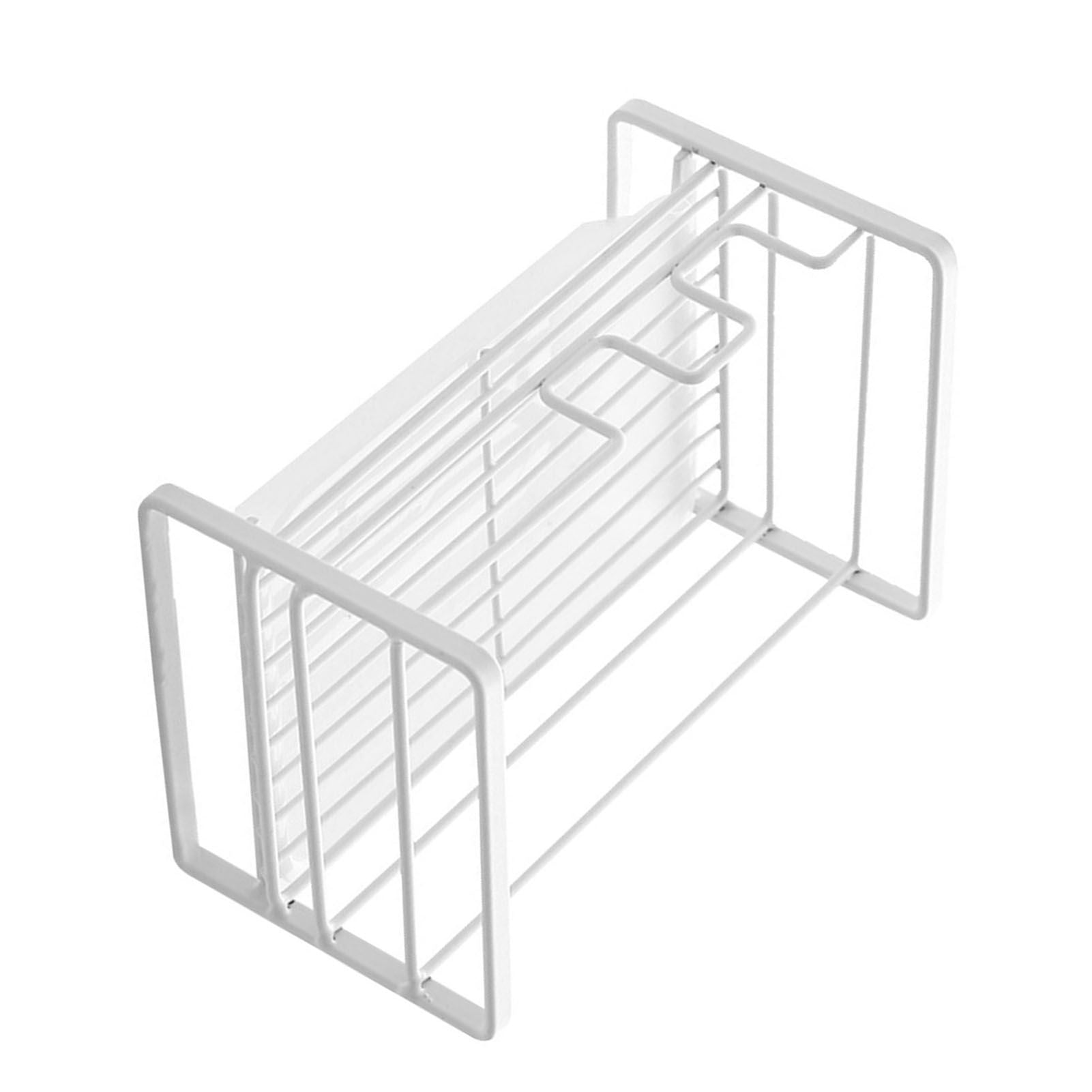 Sponge Storage Rack Matte White Compact Rust Prevention Sponge Drainer Rack Kitchen Drying Rack for Shower V1294-YM0512-3117220273211