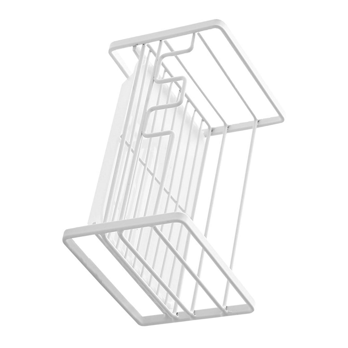 Sponge Storage Rack Matte White Compact Rust Prevention Sponge Drainer Rack Kitchen Drying Rack for Shower V1294-YM0512-3117220273211