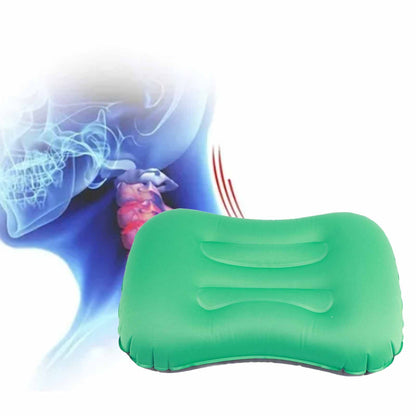 Inflatable Pillow Curved Structure Self Inflating Foldable Portable Inflatable Camping Travel Pillow for V1294-YM0512-3117220276211