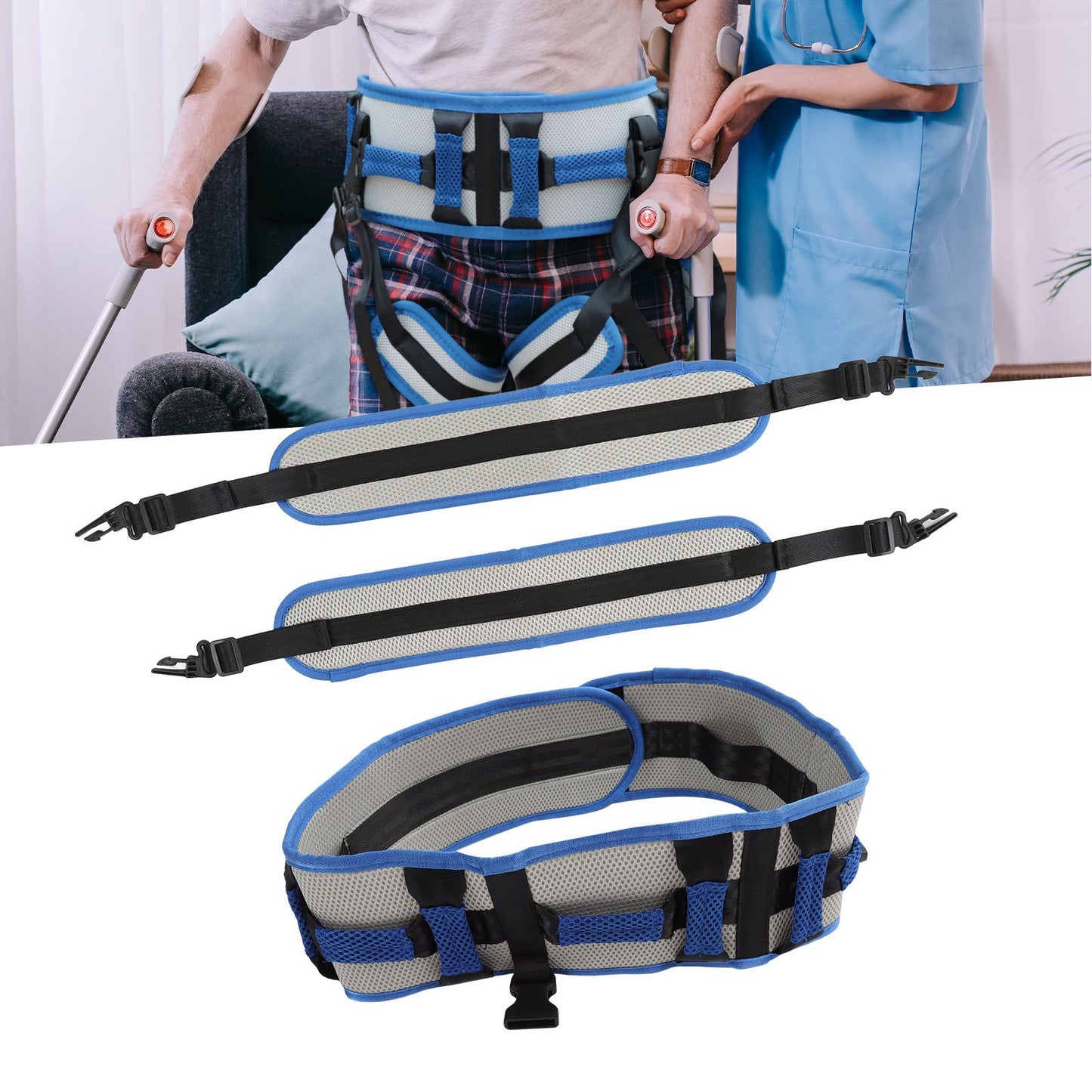 Transfer Belt Stable Support Uniform Force EVA Transfer and Walking Gait Belt with Leg Loops for Patients V1294-YM0512-3117220277811