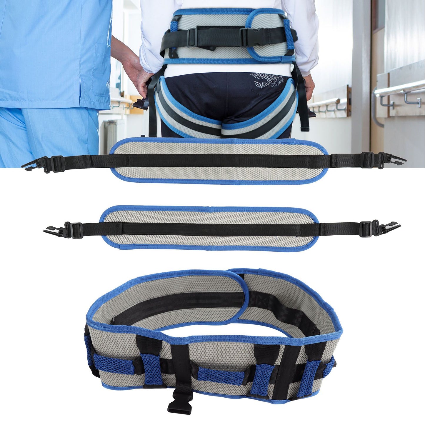 Transfer Belt Stable Support Uniform Force EVA Transfer and Walking Gait Belt with Leg Loops for Patients V1294-YM0512-3117220277812