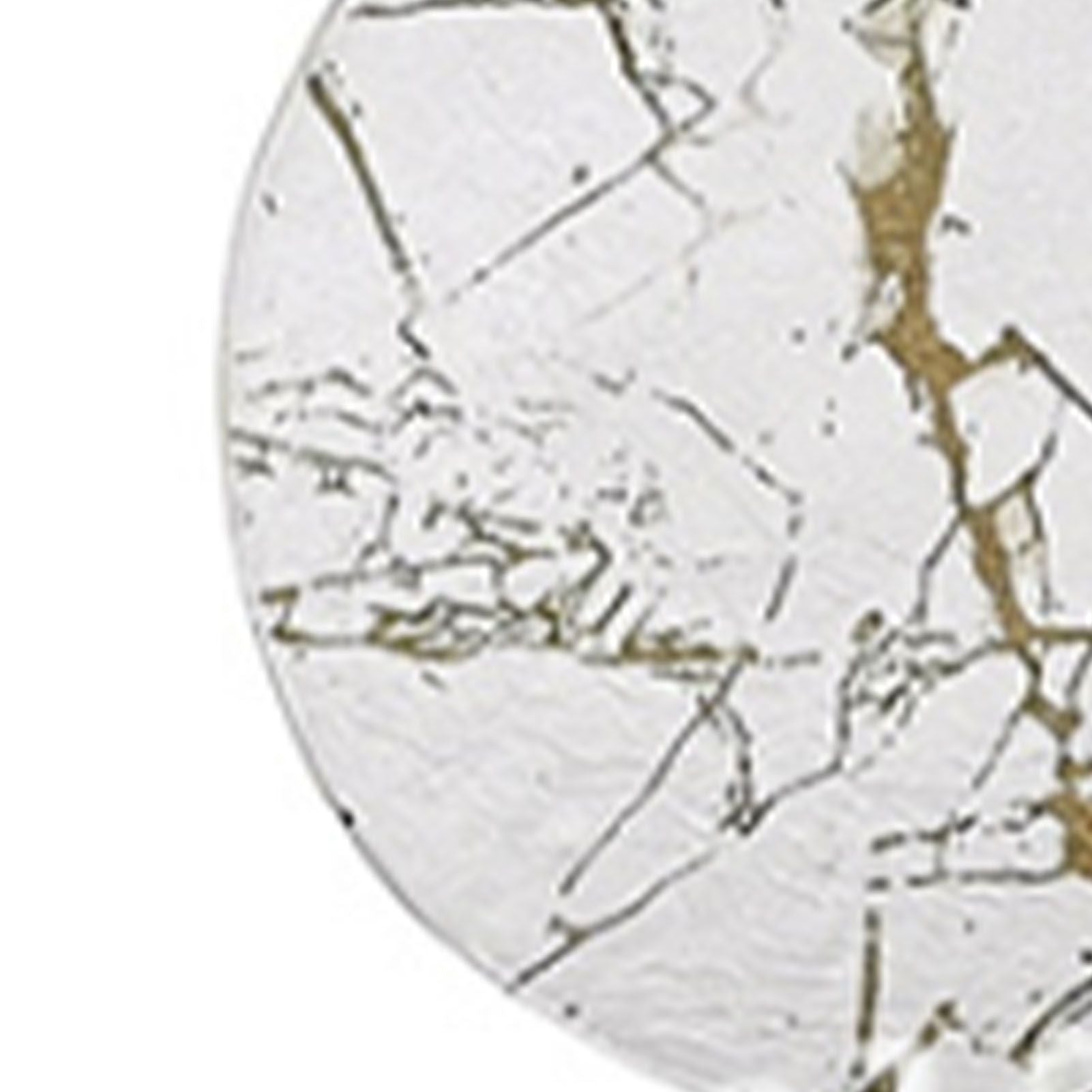 7PCS Drink Coaster Reversible Leather Round Platinum Marble Appearance 10cm Cup Mat for Home V1294-YM0512-3117220278711