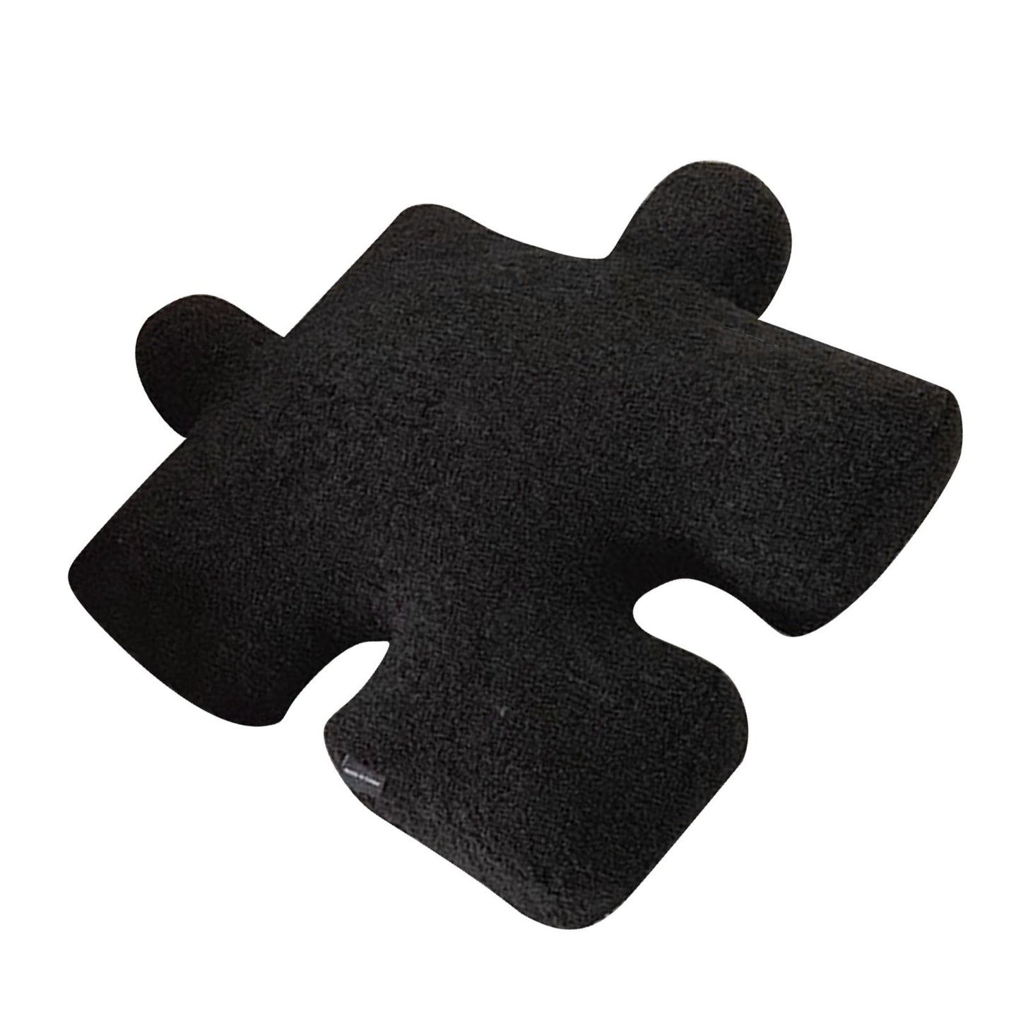 Plush Throw Pillow Ultra Soft Cushion Puzzle Special Shaped for Sofa Bed Window Home Decor Black V1294-YM0512-3117220278811