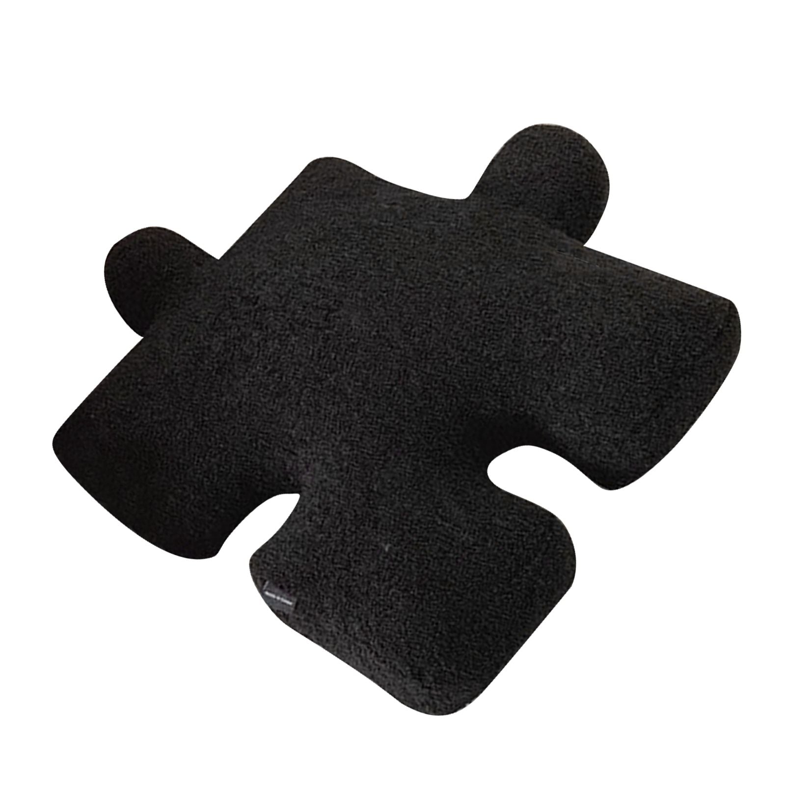 Plush Throw Pillow Ultra Soft Cushion Puzzle Special Shaped for Sofa Bed Window Home Decor Black V1294-YM0512-3117220278811