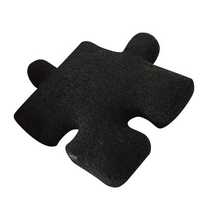 Plush Throw Pillow Ultra Soft Cushion Puzzle Special Shaped for Sofa Bed Window Home Decor Black V1294-YM0512-3117220278811