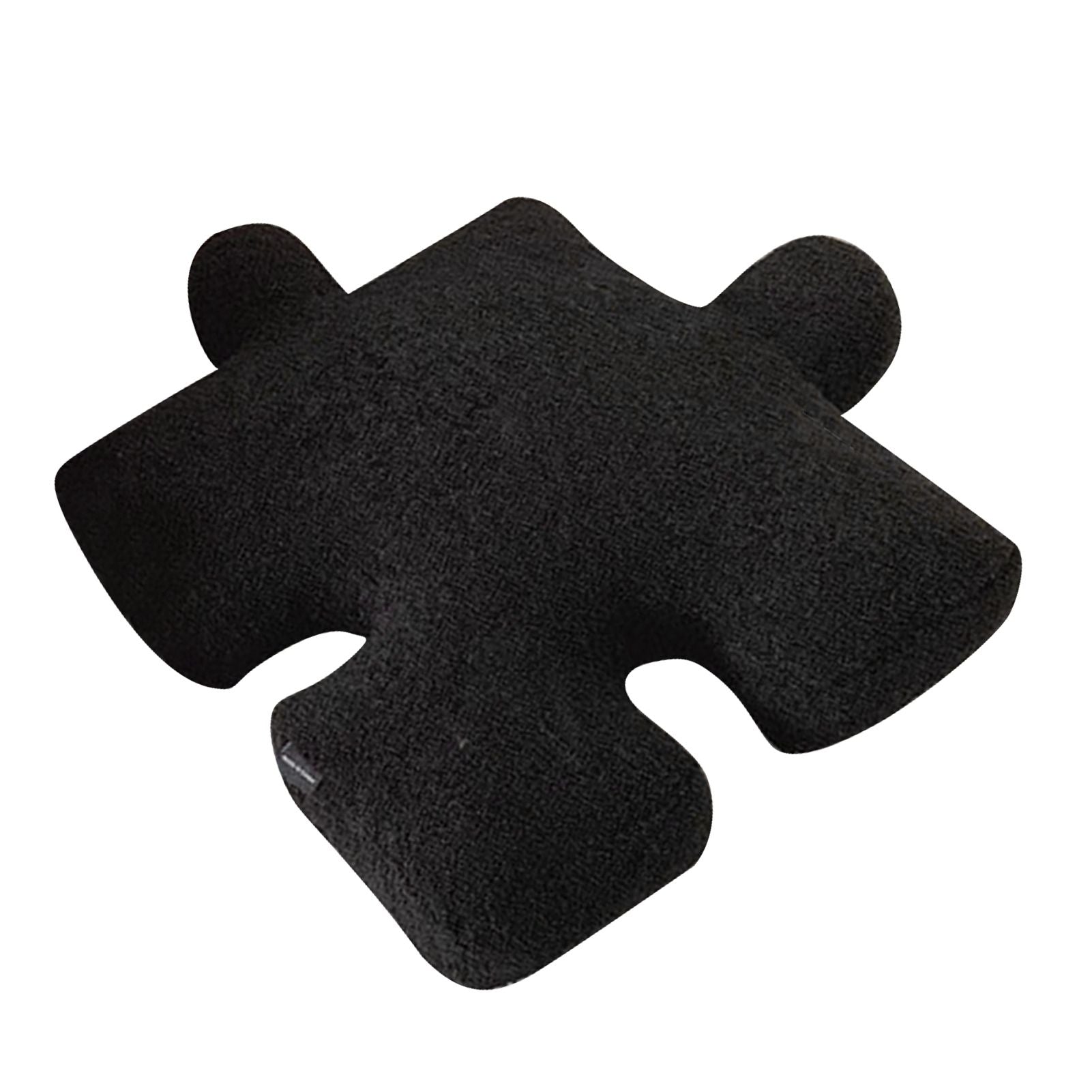 Plush Throw Pillow Ultra Soft Cushion Puzzle Special Shaped for Sofa Bed Window Home Decor Black V1294-YM0512-3117220278811