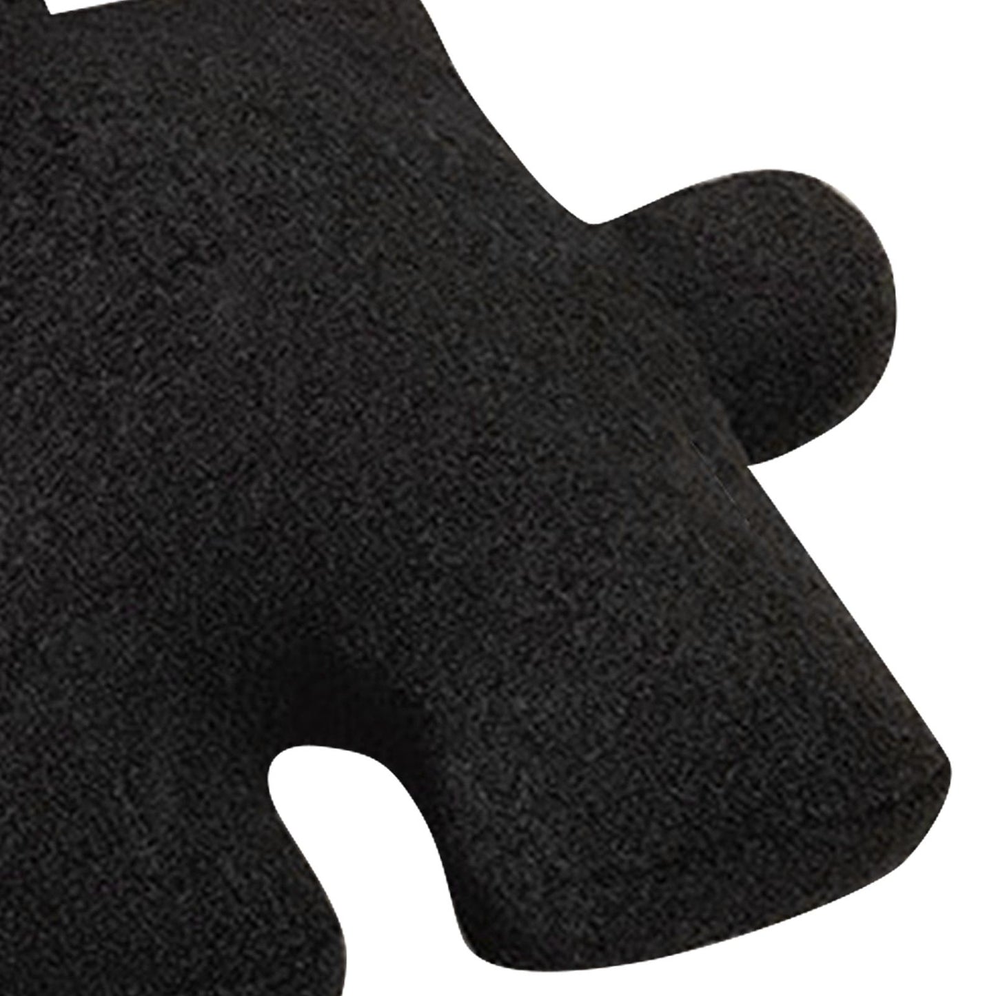 Plush Throw Pillow Ultra Soft Cushion Puzzle Special Shaped for Sofa Bed Window Home Decor Black V1294-YM0512-3117220278811