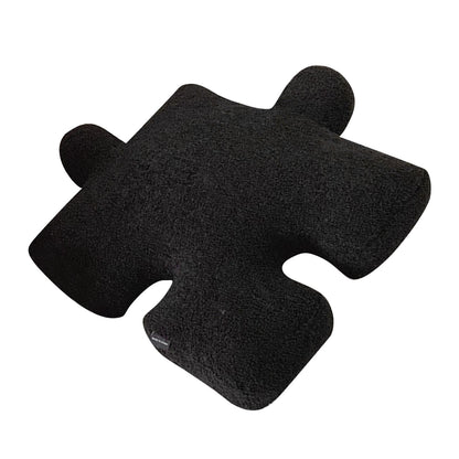 Plush Throw Pillow Ultra Soft Cushion Puzzle Special Shaped for Sofa Bed Window Home Decor Black V1294-YM0512-3117220278811