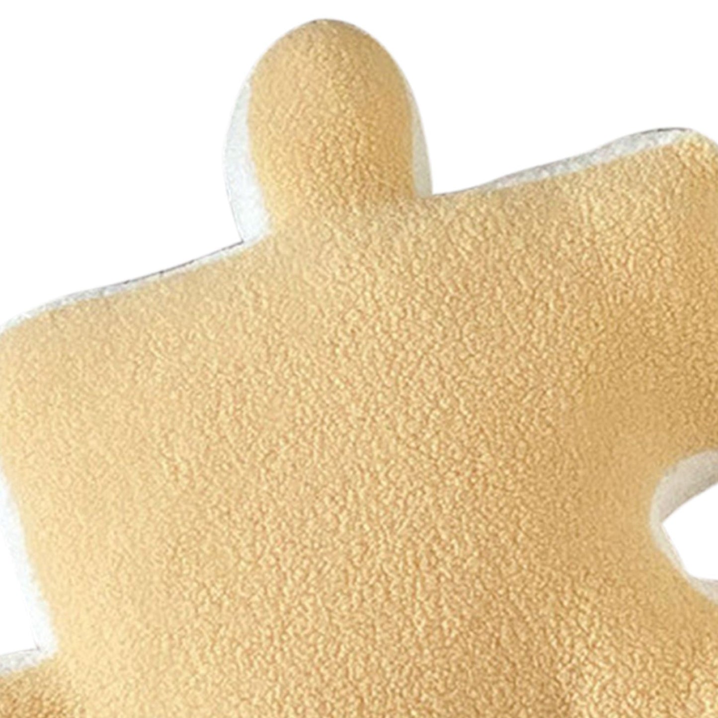 Plush Throw Pillow Ultra Soft Cushion Puzzle Special Shaped for Sofa Bed Window Home Decor Yellow V1294-YM0512-3117220278813