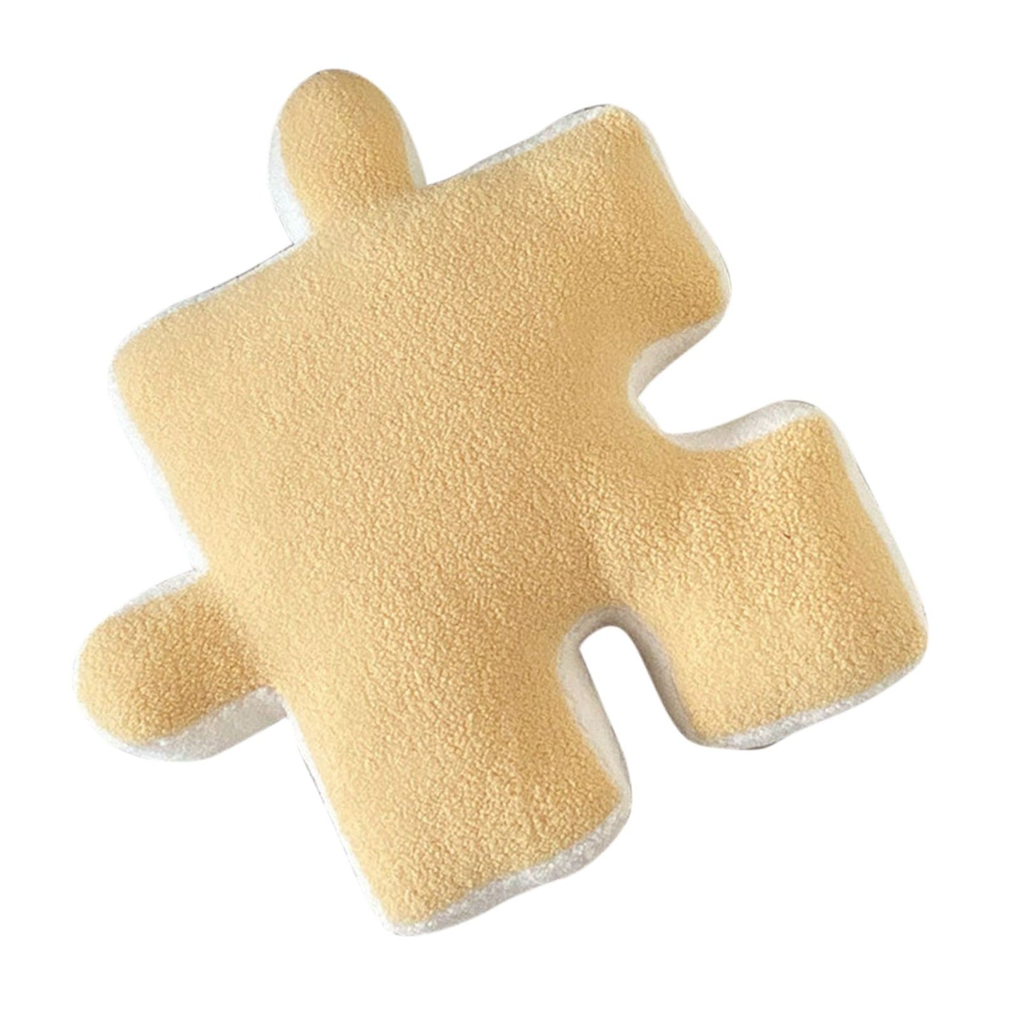 Plush Throw Pillow Ultra Soft Cushion Puzzle Special Shaped for Sofa Bed Window Home Decor Yellow V1294-YM0512-3117220278813