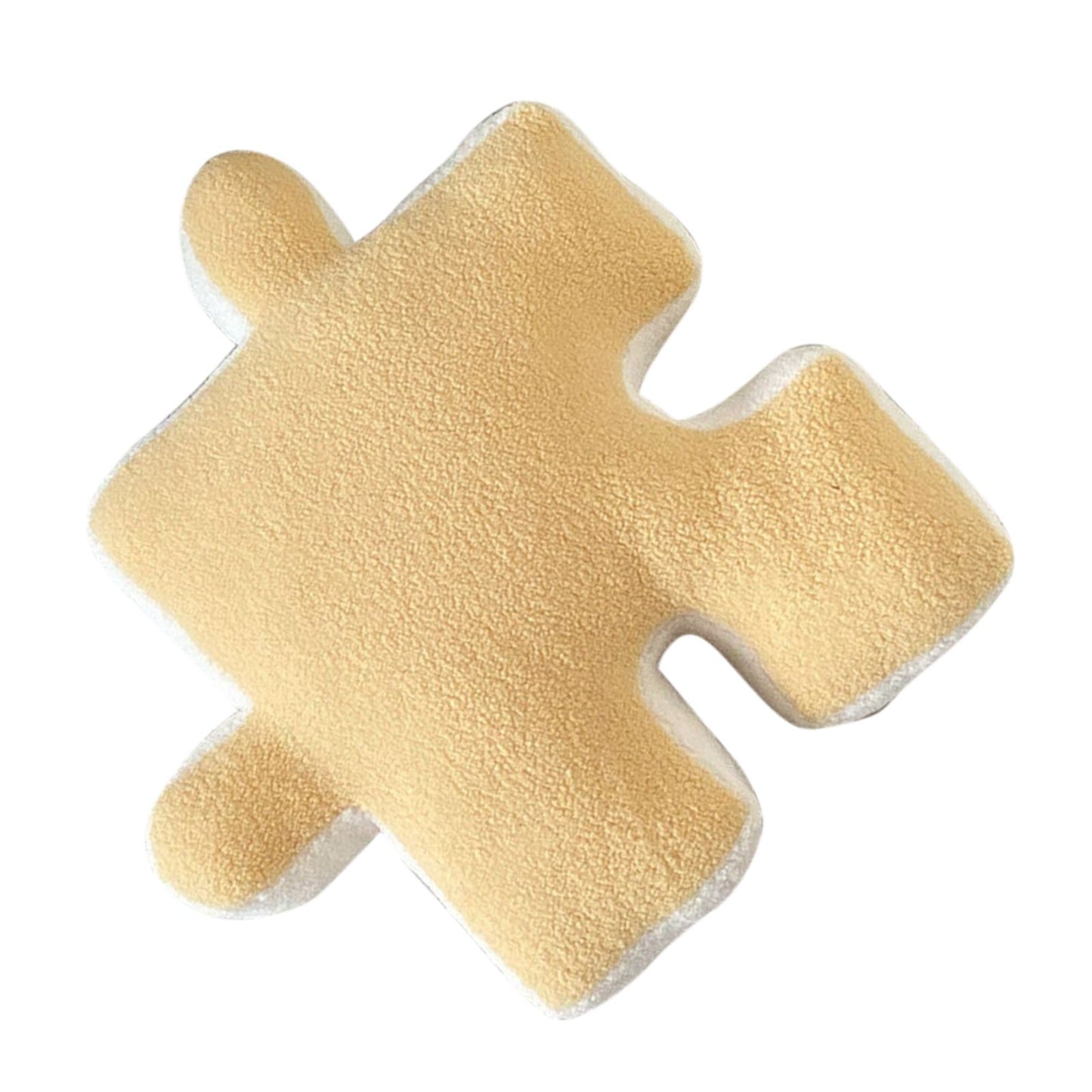 Plush Throw Pillow Ultra Soft Cushion Puzzle Special Shaped for Sofa Bed Window Home Decor Yellow V1294-YM0512-3117220278813