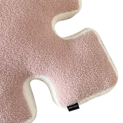 Plush Throw Pillow Ultra Soft Cushion Puzzle Special Shaped for Sofa Bed Window Home Decor Pink V1294-YM0512-3117220278814